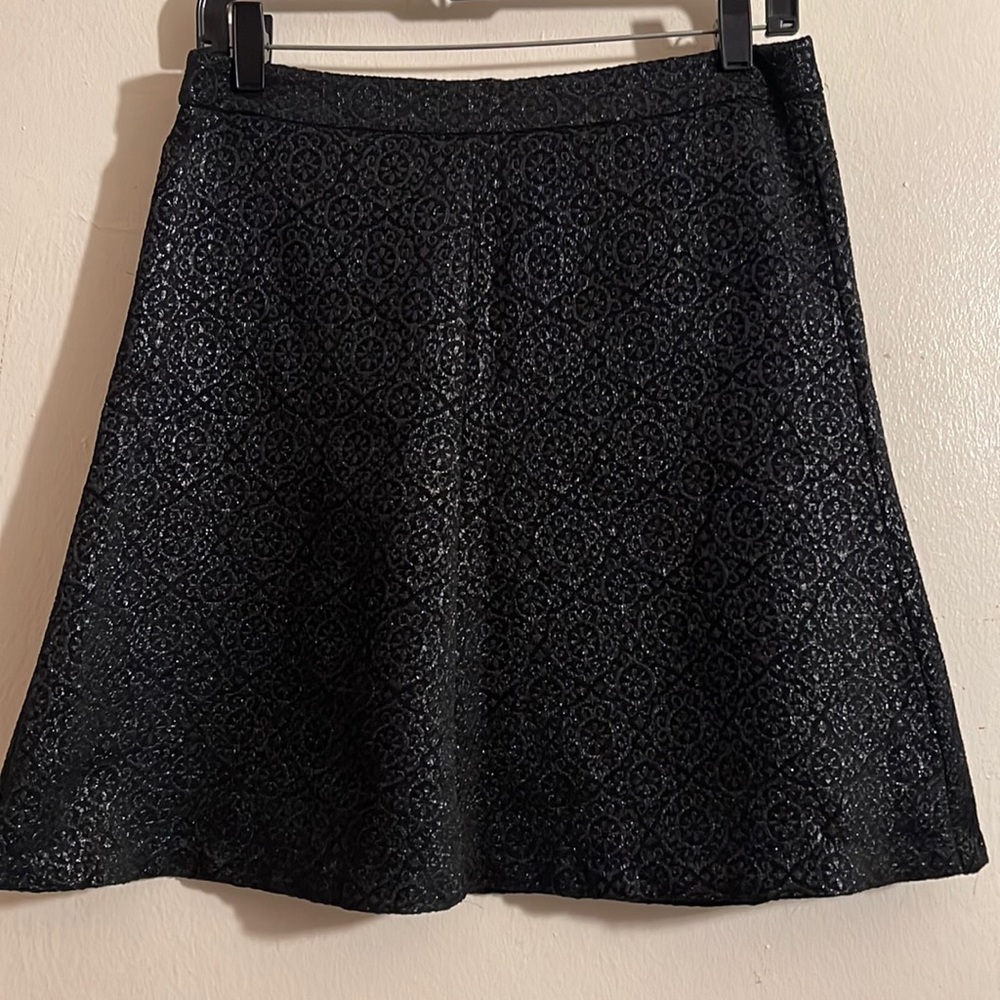 Black mini skirt